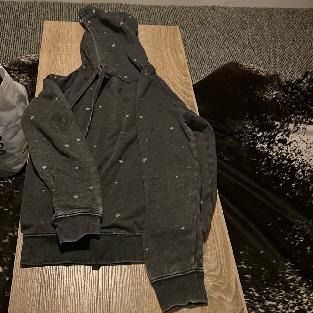 Gray hoodie with stars